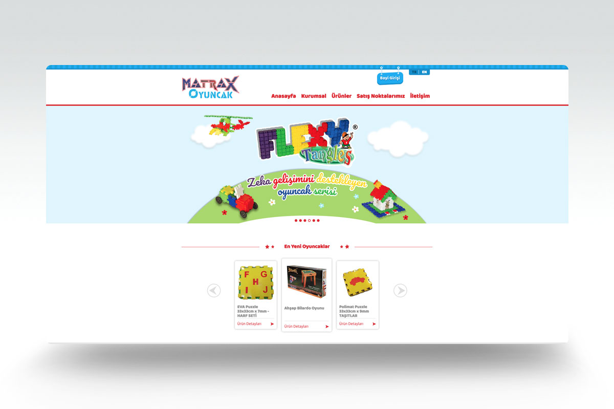 matrax oyuncak web tasarımı 1